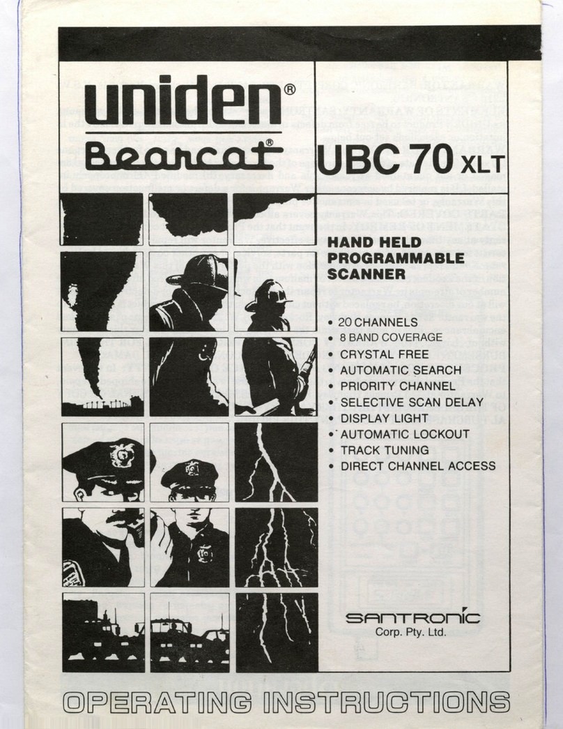 Uniden Bearcat UBC 70XLT User manual