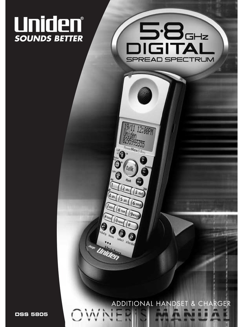 Uniden DSS 5805 User manual