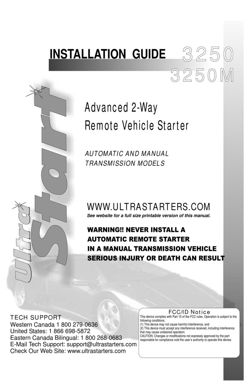 Ultra Start 3250M User manual