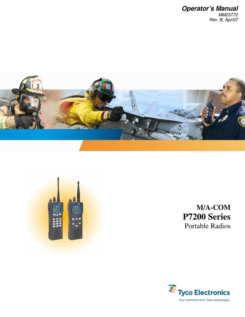 Tyco Electronics M/A-COM P7200 Series Operator's manual