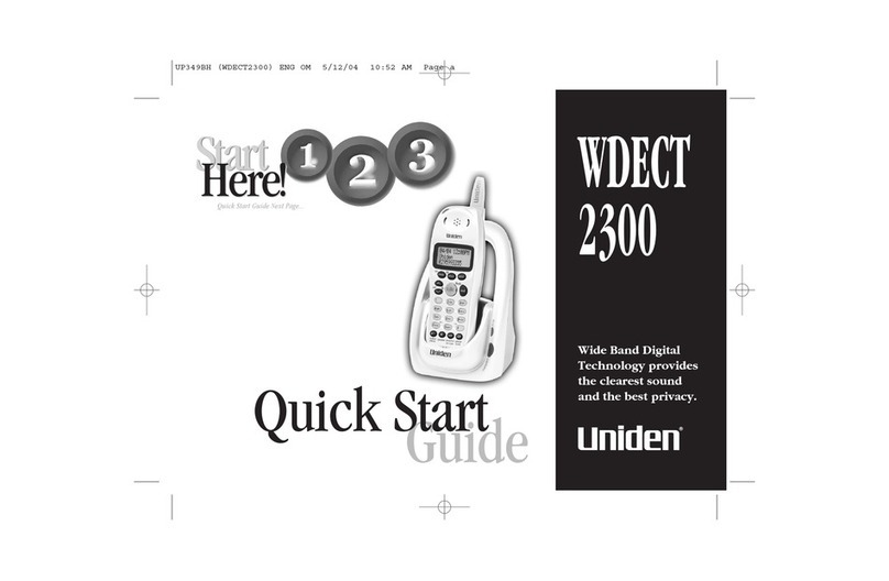 Uniden WDECT 2300 User manual