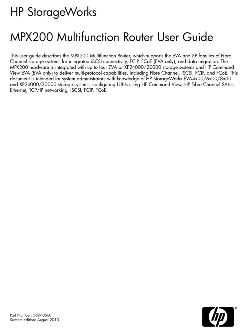 HP StorageWorks MPX200 User manual