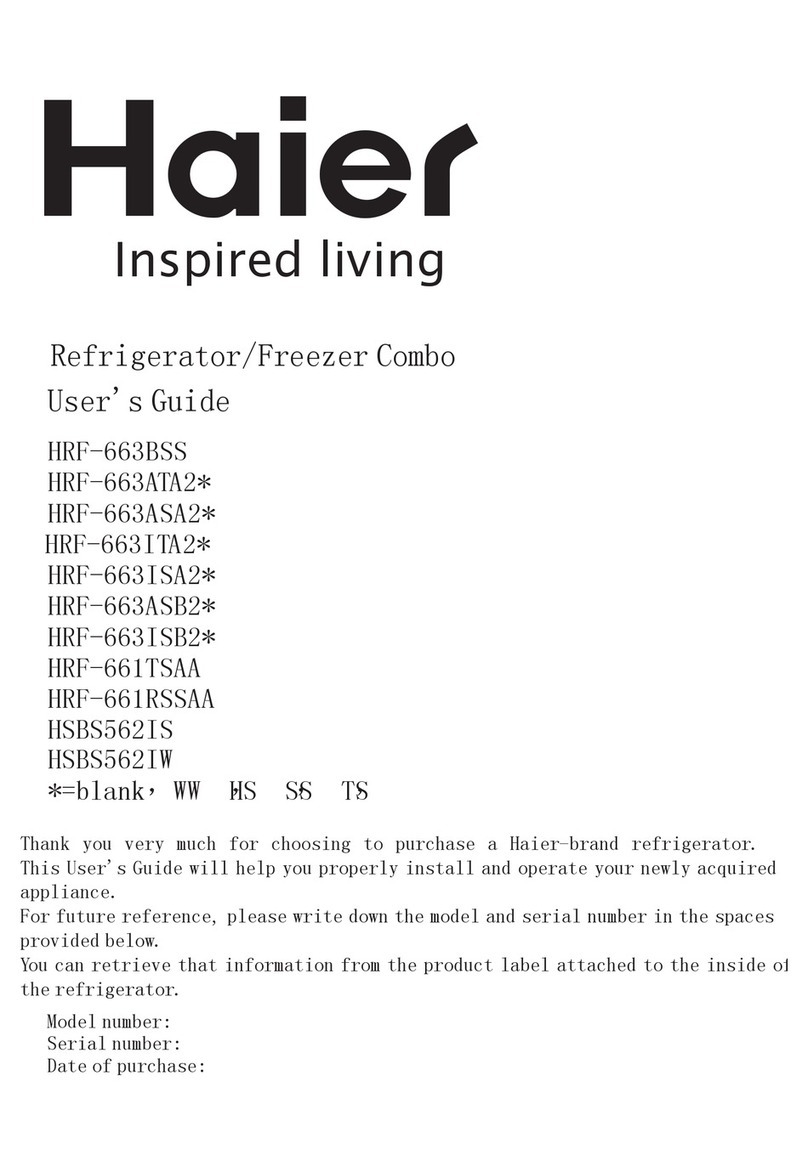 Haier HSBS562IW User manual Haier HSBS562IW User manual