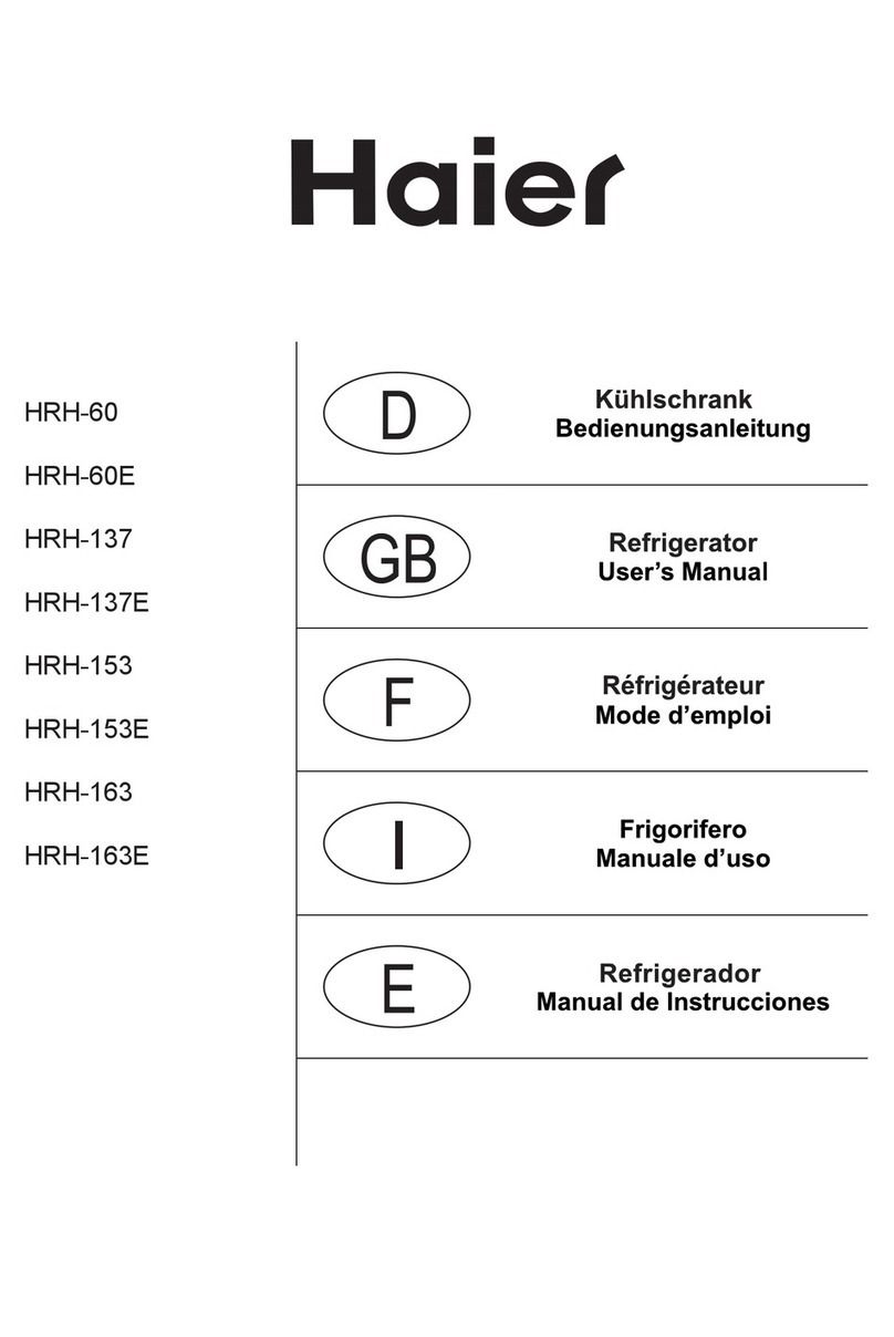 Haier HRH-137 User manual Haier HRH-137 User manual