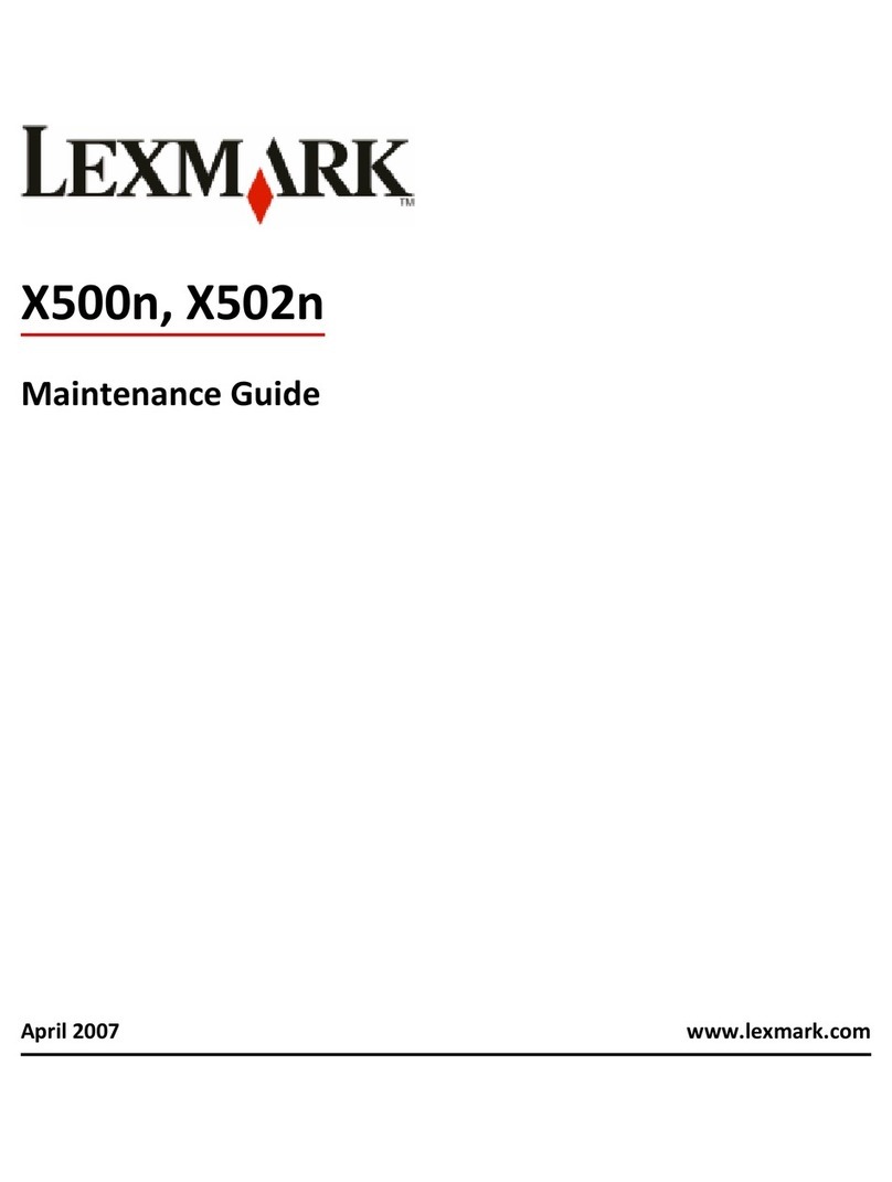 Lexmark X500 Operating manual