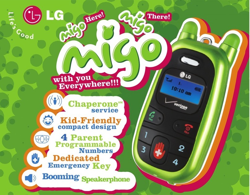 LG VX1000 -  Migo Cell Phone 8 MB User manual