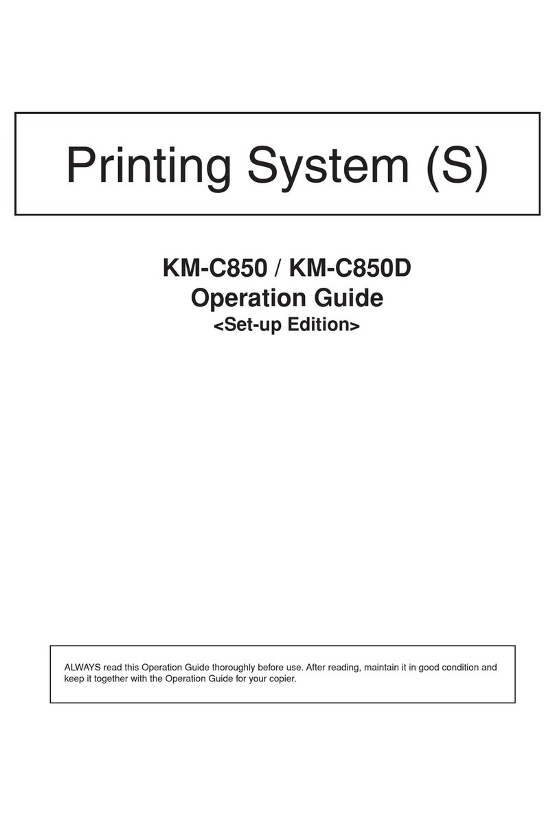 Kyocera KM-C850D User manual