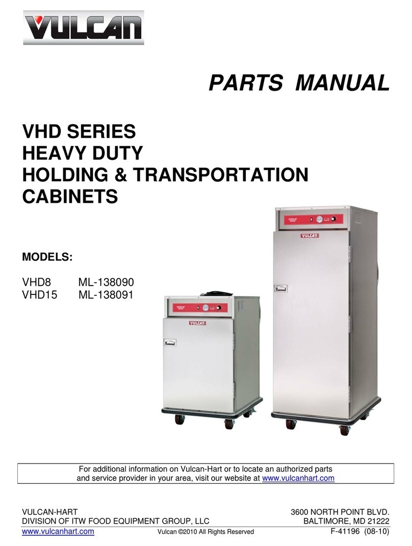 Vulcan-Hart VHD15 parts manual