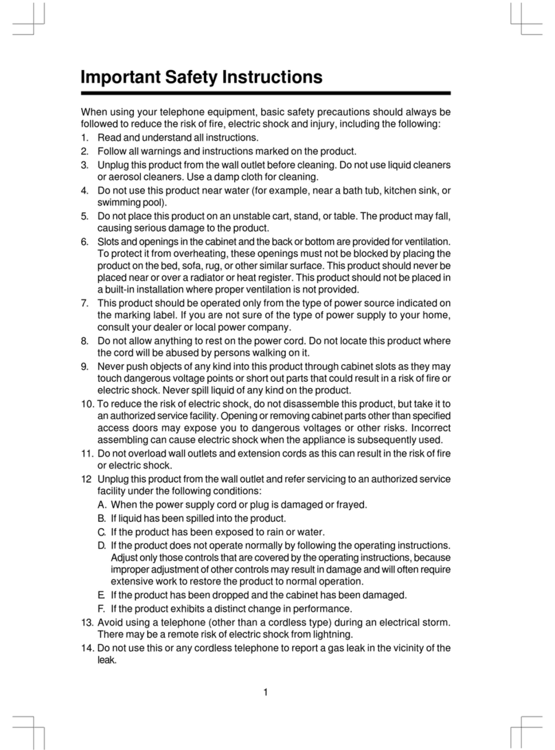 V-tech 2625 s User manual