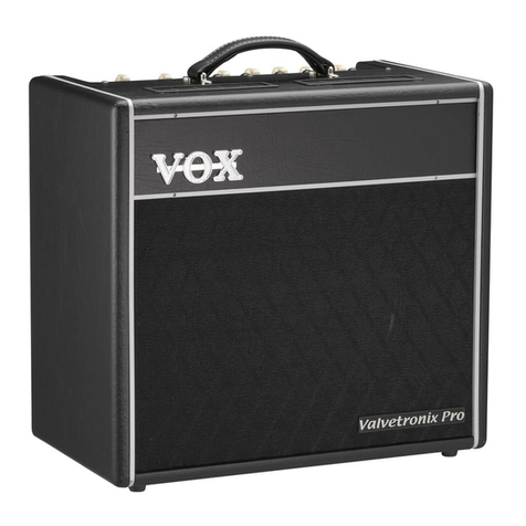 Vox VTX150 neodymium User manual Vox VTX150 neodymium User manual