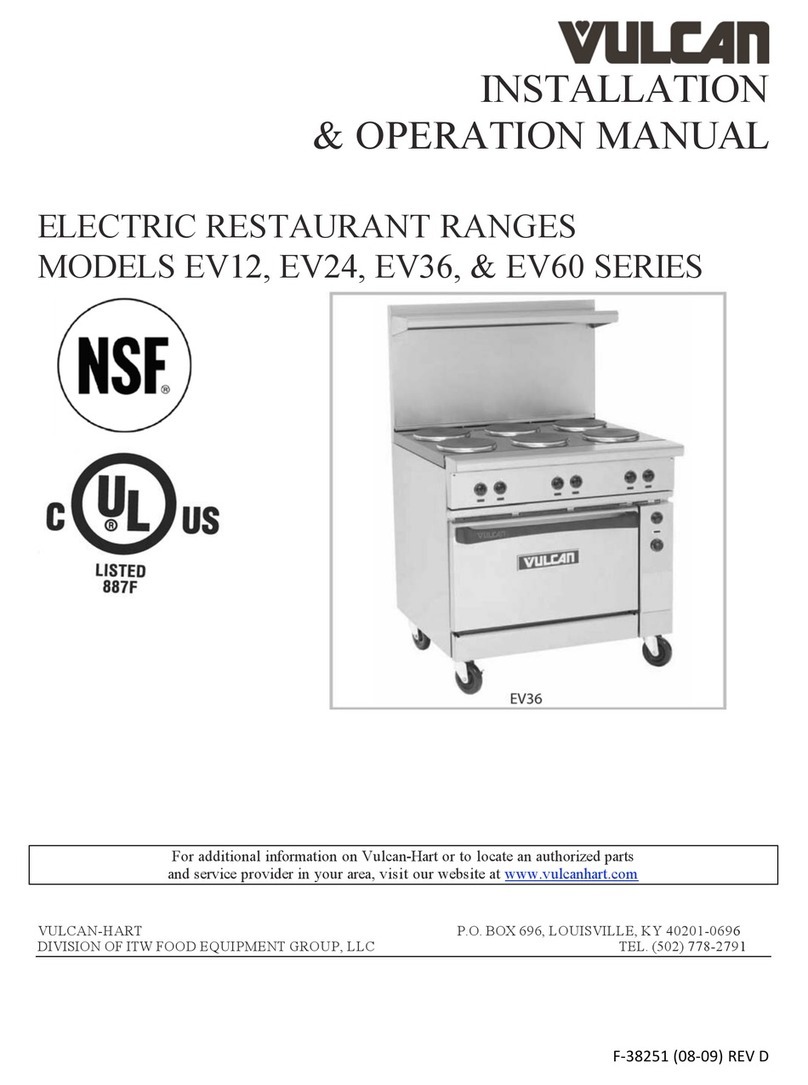 Vulcan-Hart EV12 Series User manual