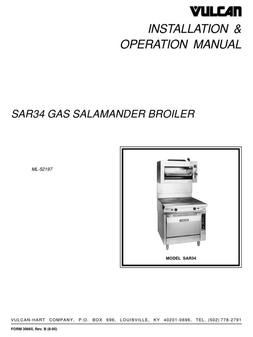 Vulcan-Hart SAR34 ML-52197 User manual