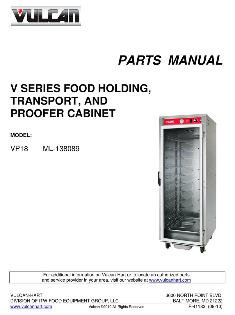 Vulcan-Hart VP18 ML-138089 parts manual
