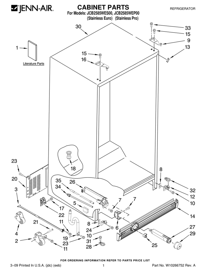 Jenn-Air JCB2585WEP00 User manual