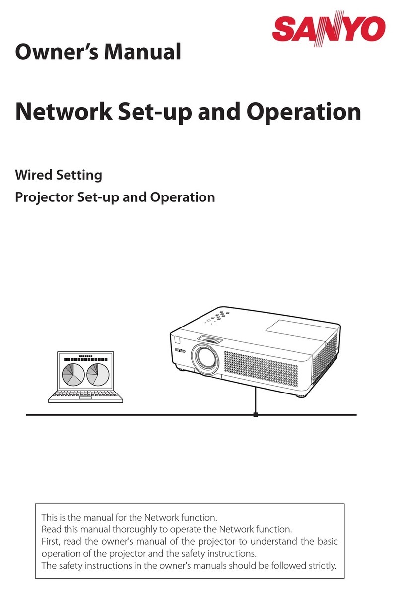 Sanyo PLC-XU4000 - 4000 Lumens User manual