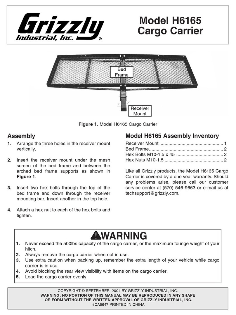 Grizzly H6165 User manual