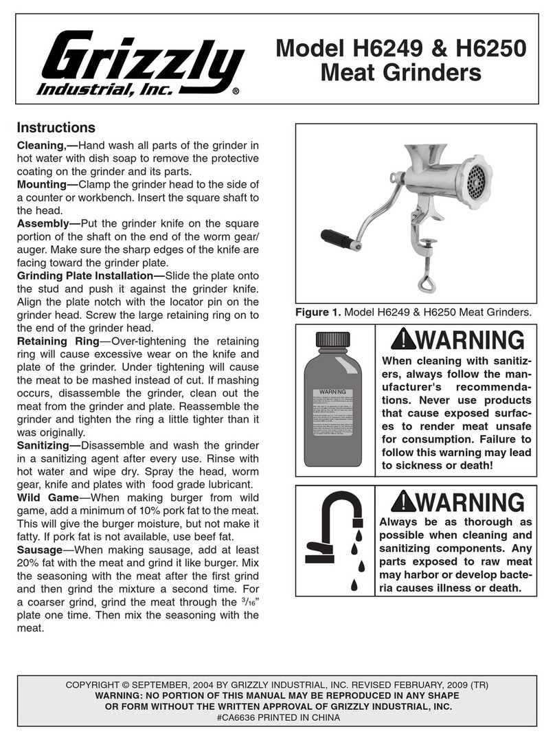 Grizzly H6249 instructions