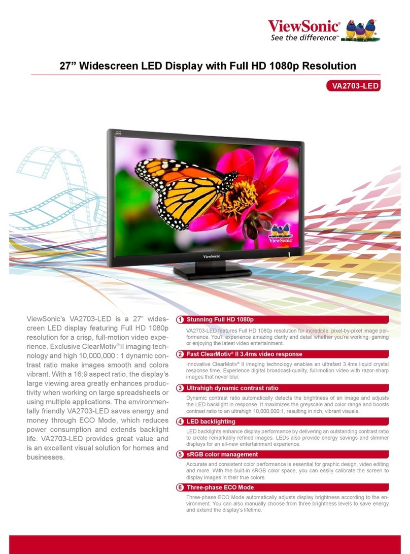 ViewSonic VA2703-LED User manual