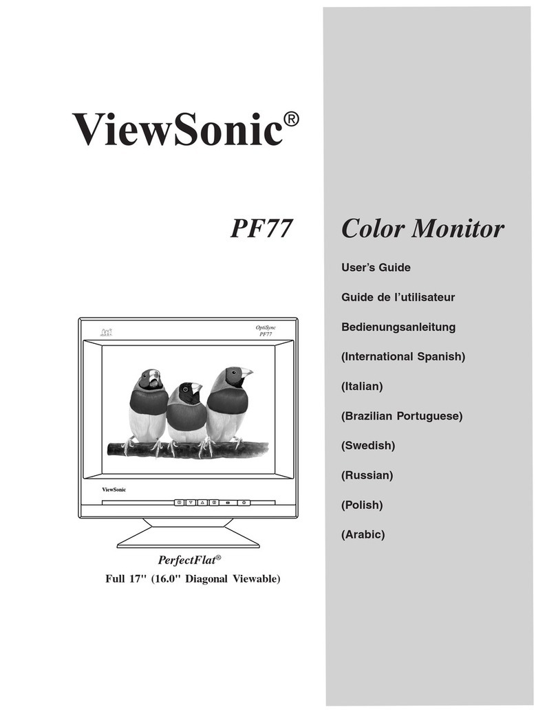ViewSonic PerfectFlat PF77 User manual