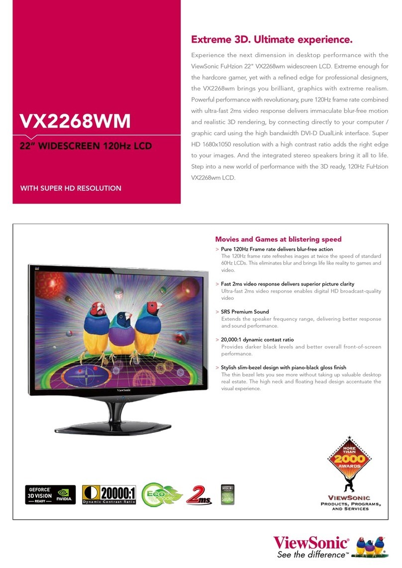 ViewSonic FuHZIOn VX2268wm User manual