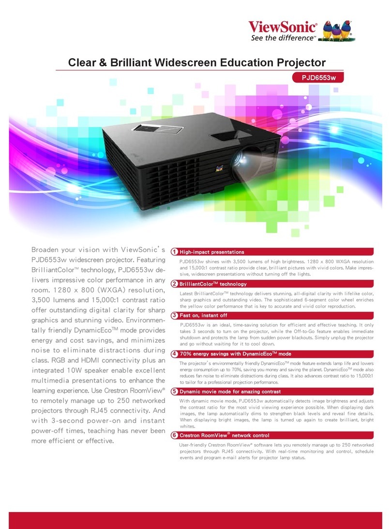 ViewSonic PJD6553w specification