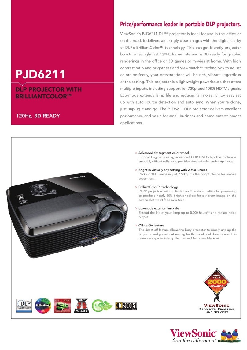 ViewSonic PJD6211 VS12618 specification
