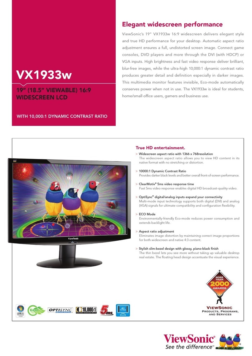 ViewSonic VX1933W User manual