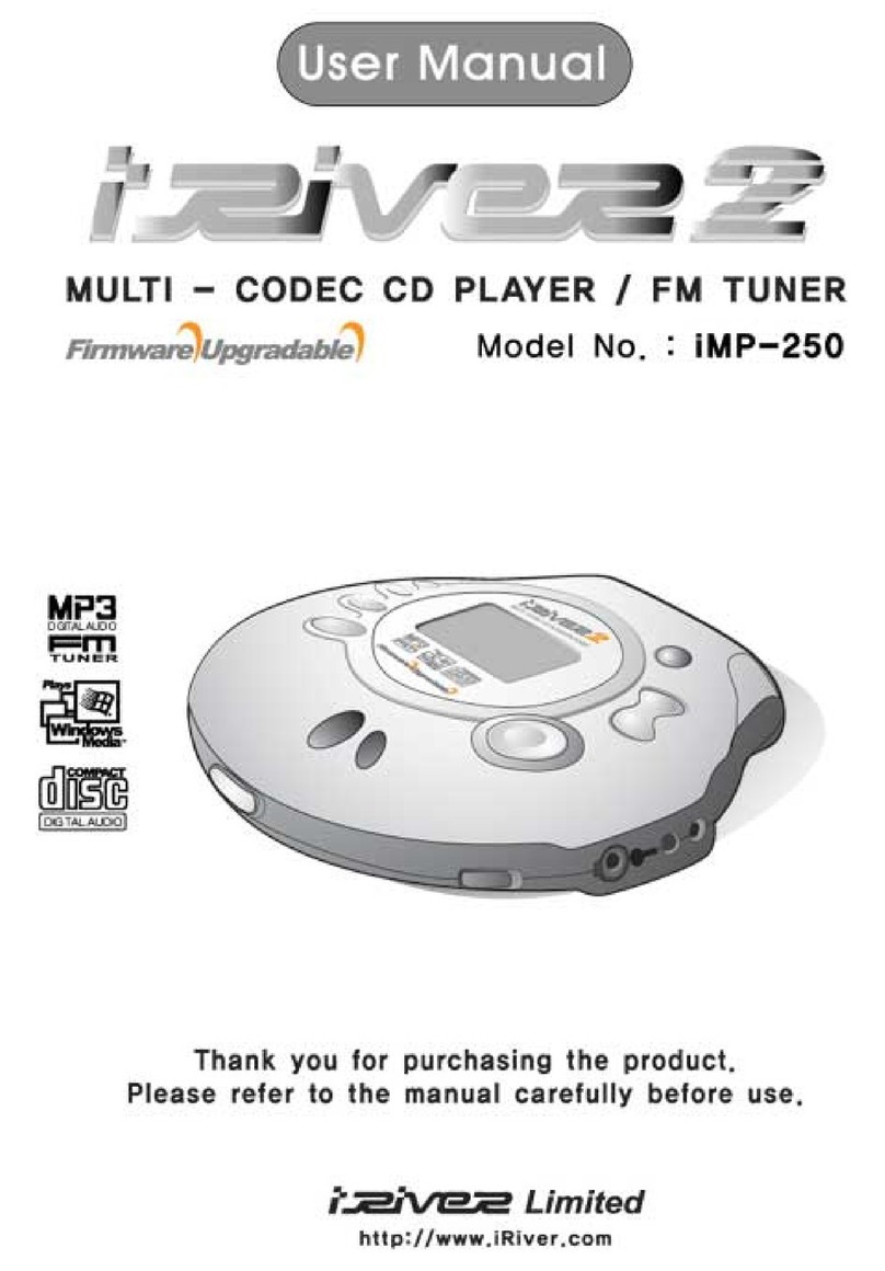 IRiver iMP-250 user manual