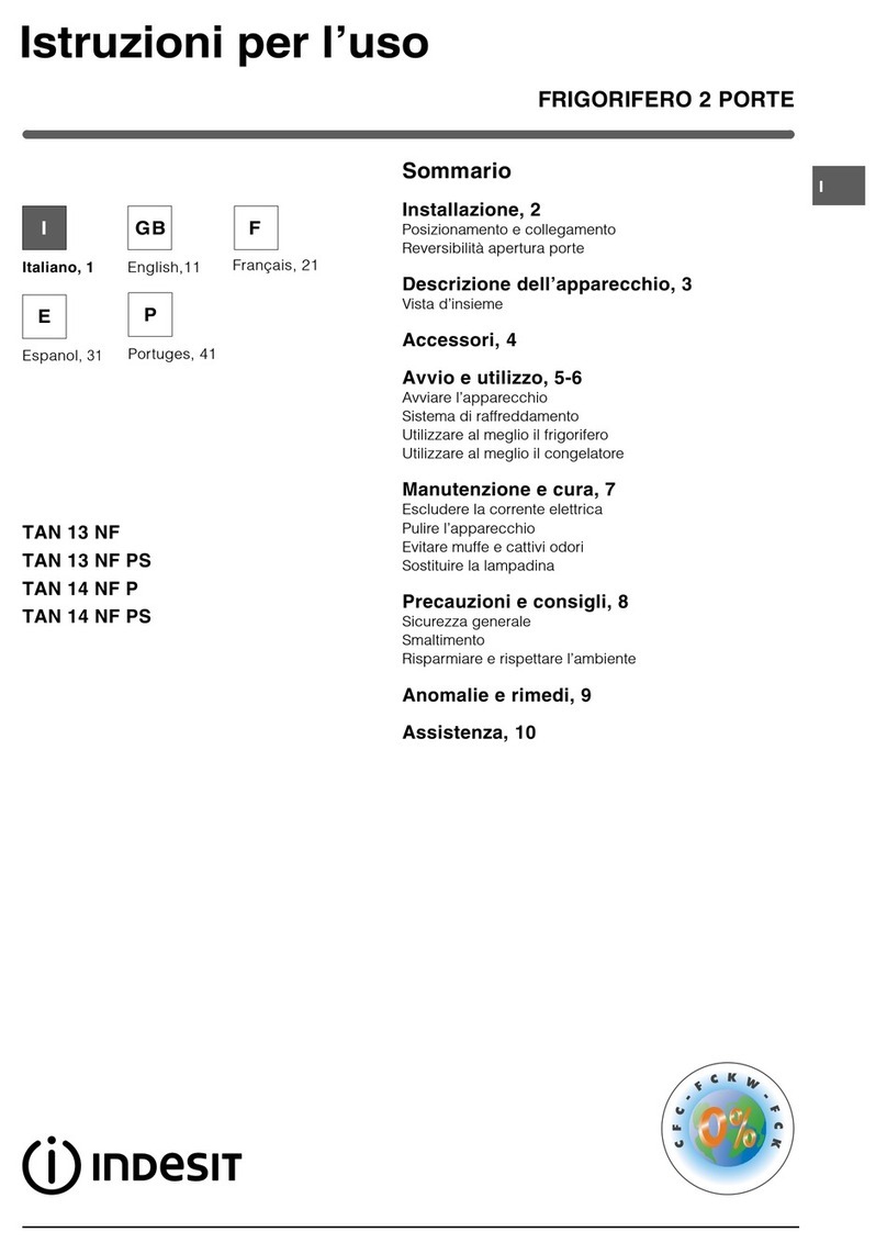 Indesit TAN 13 NF User manual
