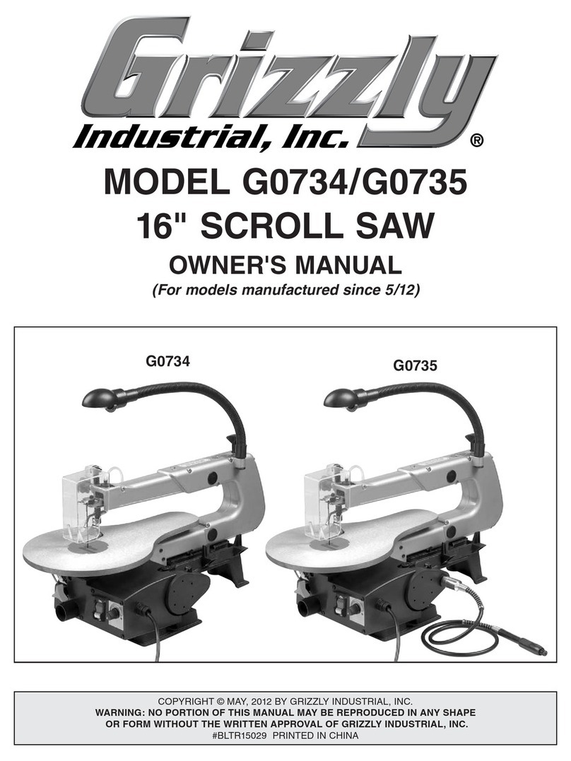 Grizzly G0734 User manual