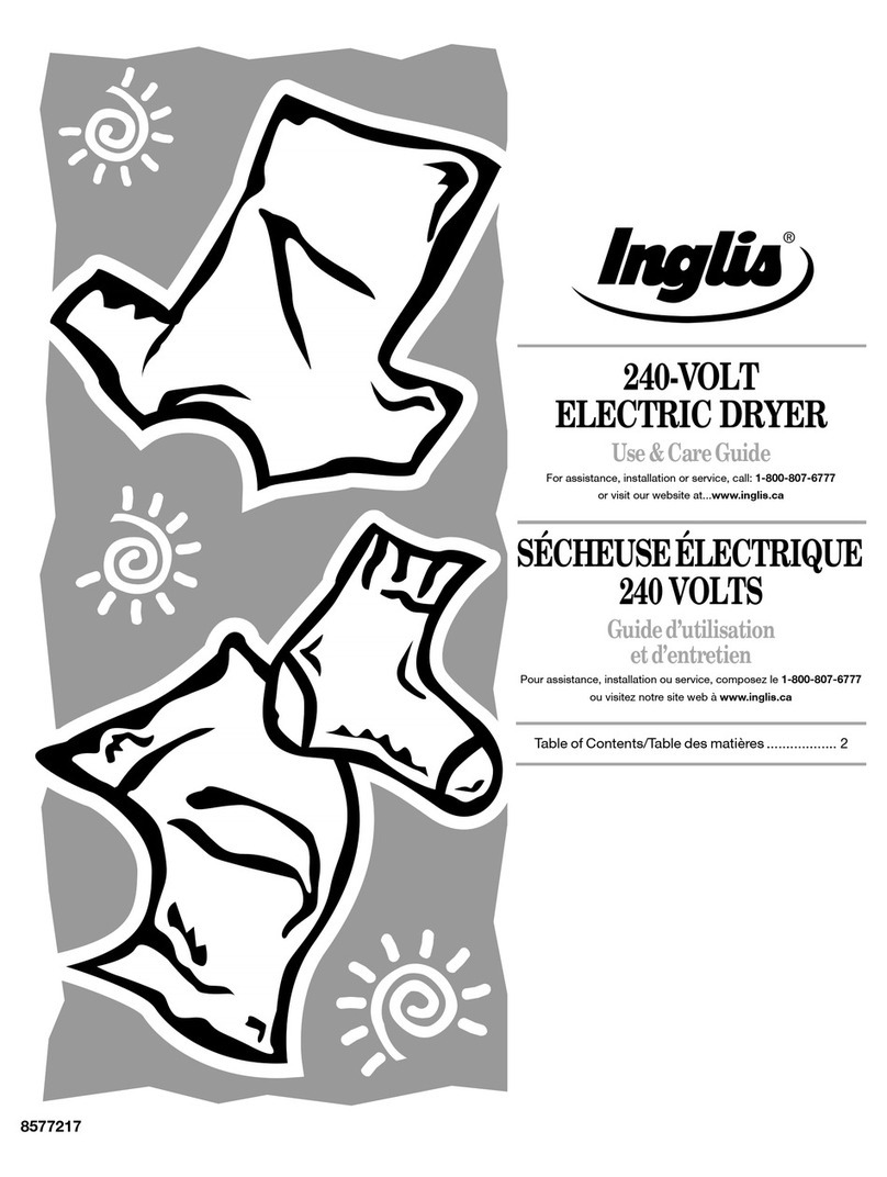 Inglis IFR8200 Use and care guide