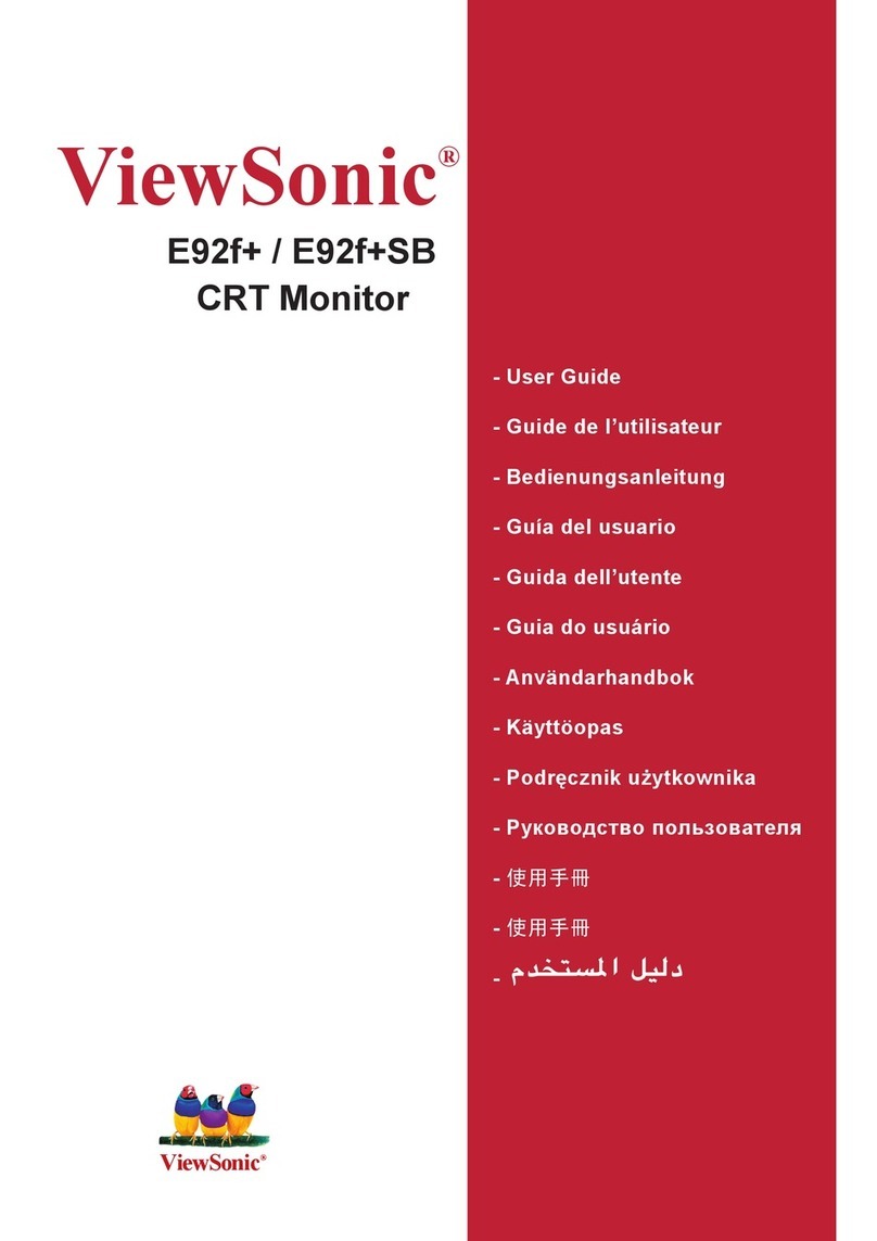 ViewSonic E92f+; E92f+SB User manual ViewSonic E92f+; E92f+SB User manual