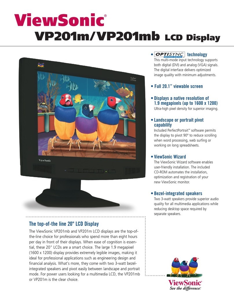 ViewSonic ViewPanel VP201m User manual
