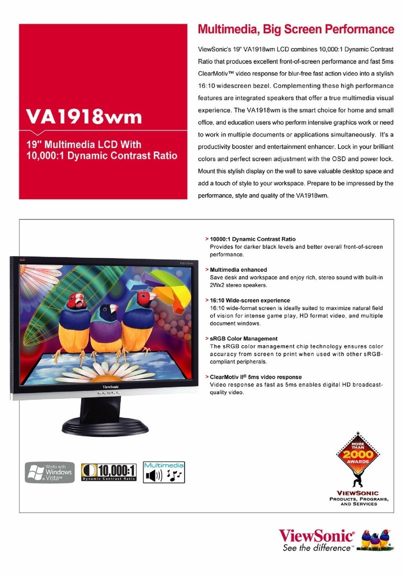 ViewSonic VA1918wm User manual