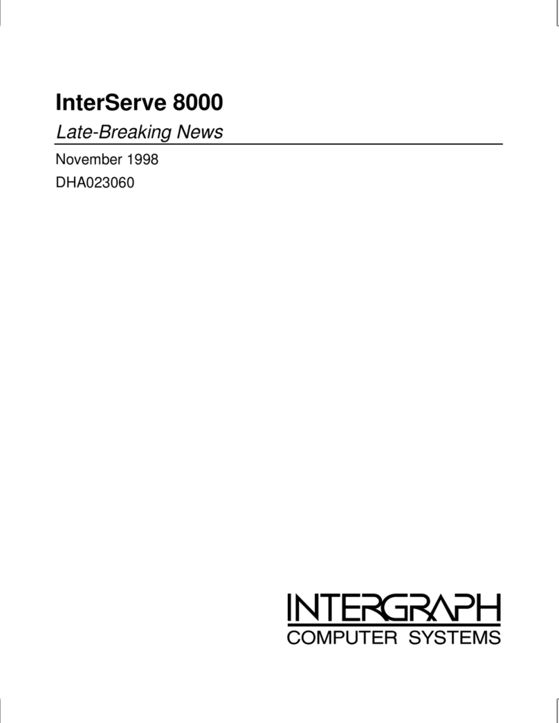 Intergraph InterServe 8000 supplementary guide