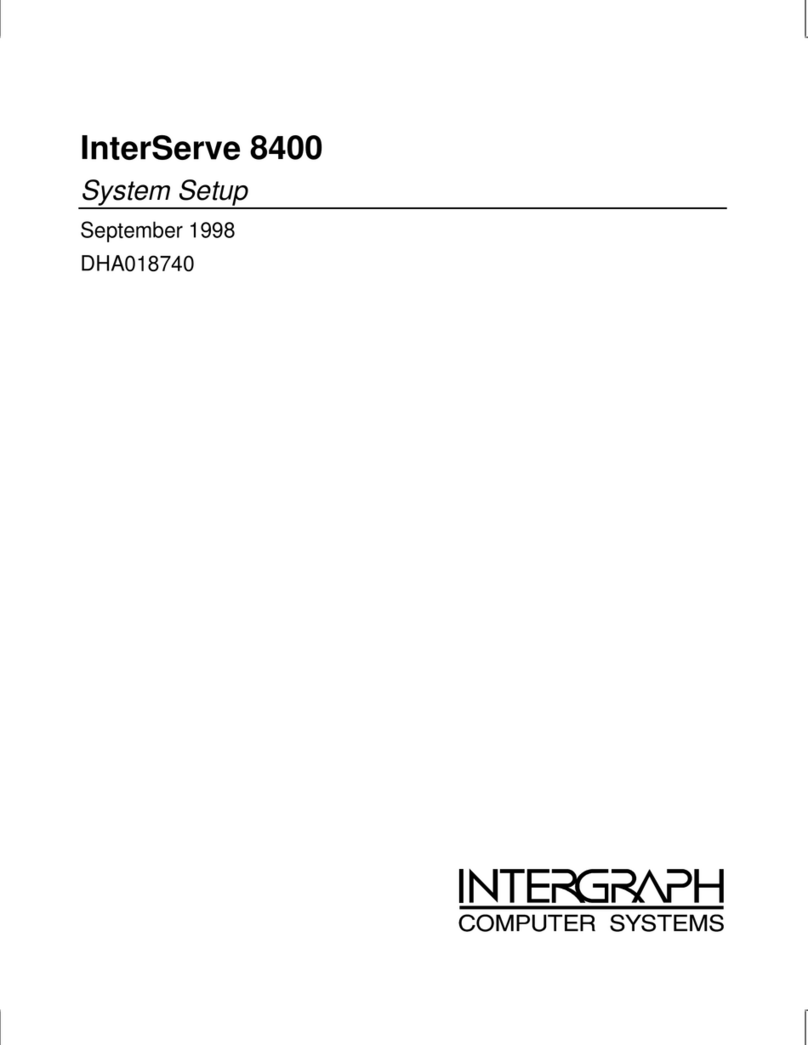 Intergraph InterServe 8400 Setup Setup manual