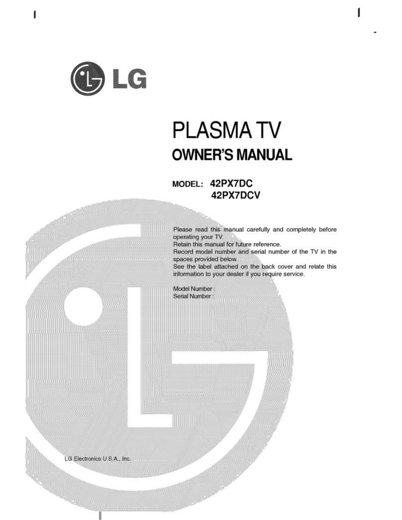 LG 42PX7DCV-UA User manual