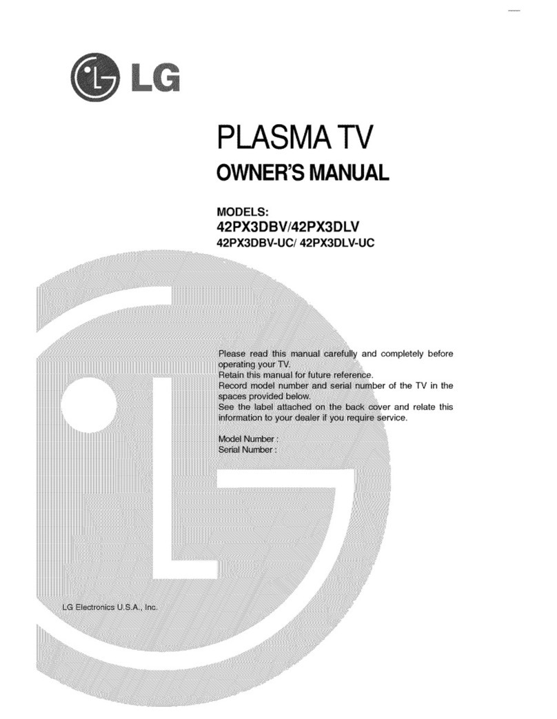 LG 42PX3DBV User manual
