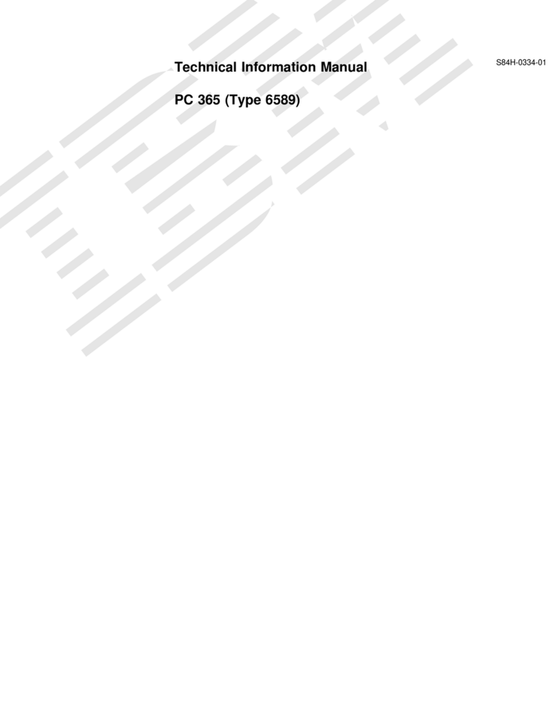 IBM 6589 - PC 365 - 32 MB RAM User manual