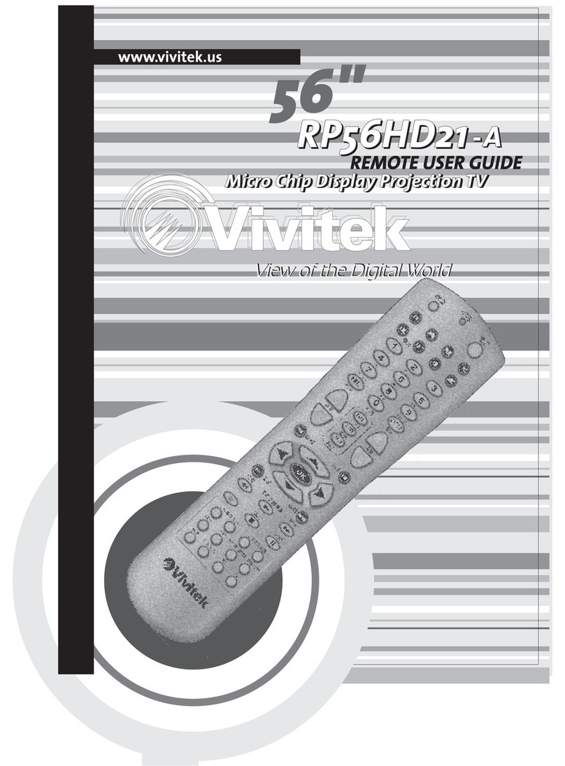 Vivitek RP56HD21-A User manual