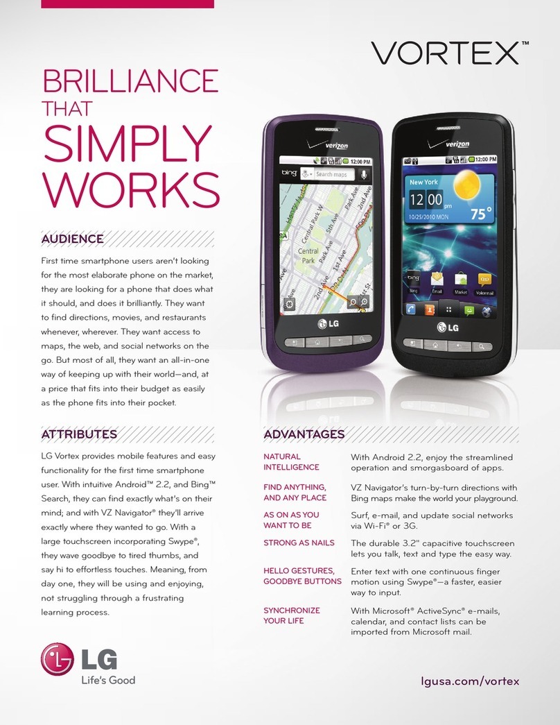 LG VS660 Violet User manual