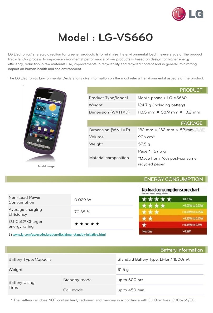 LG VS660 Violet User manual