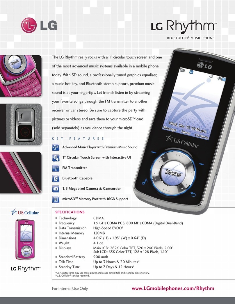 LG UX585 User manual