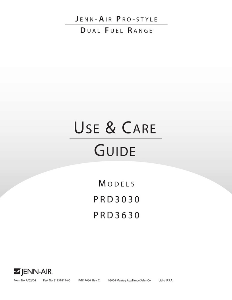 Jenn-Air Pro-Style PRD3030 User manual
