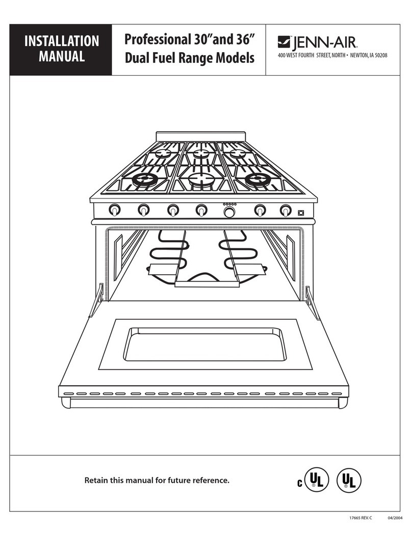 Jenn-Air Pro-Style PRD3030 installation manual