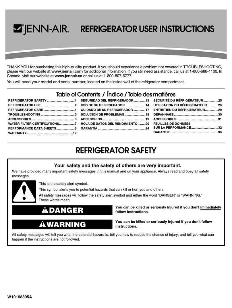 Jenn-Air JCB2581WES User manual