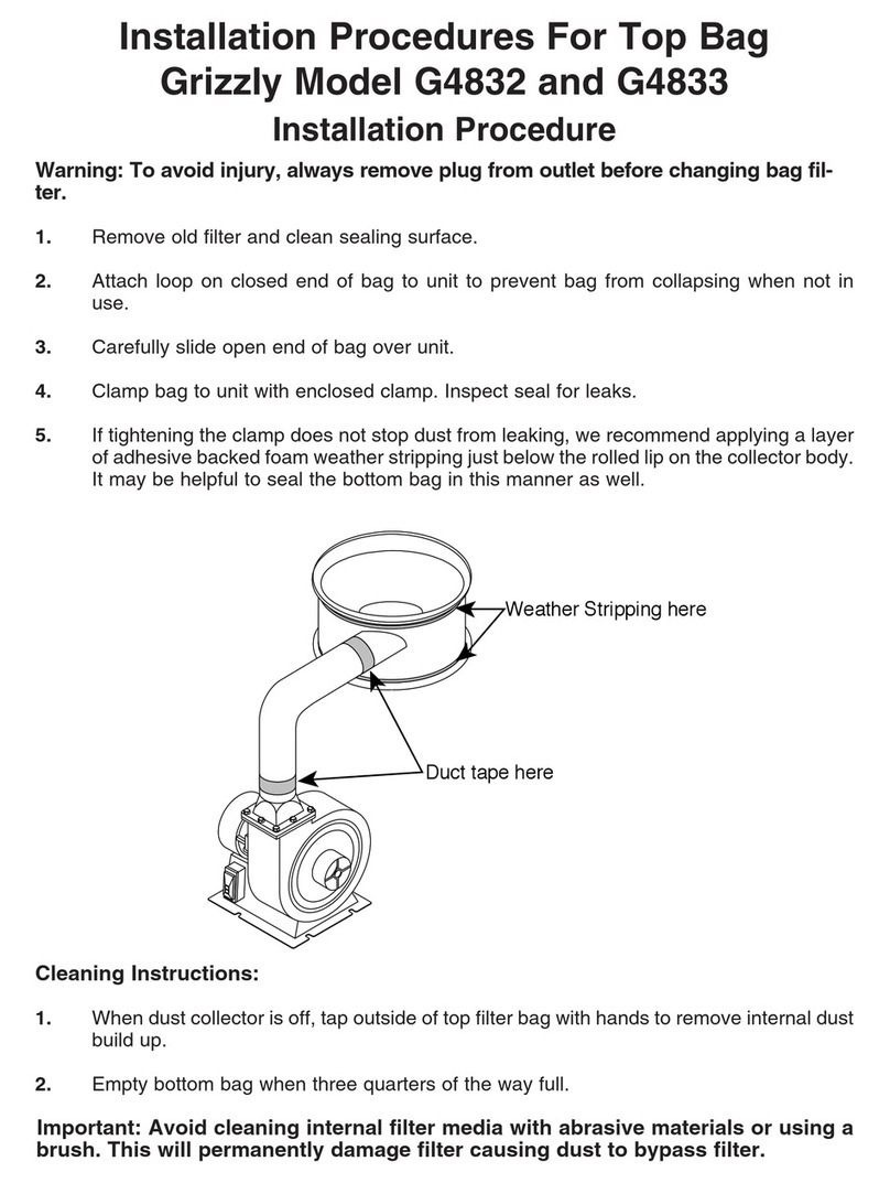 Grizzly G4832 Installation procedures