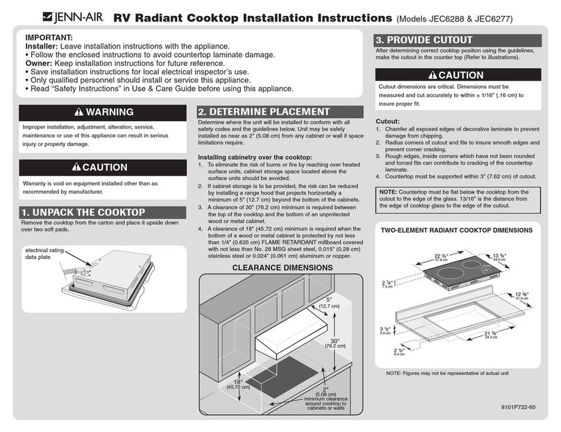 Jenn-Air JEC6288AAB User manual