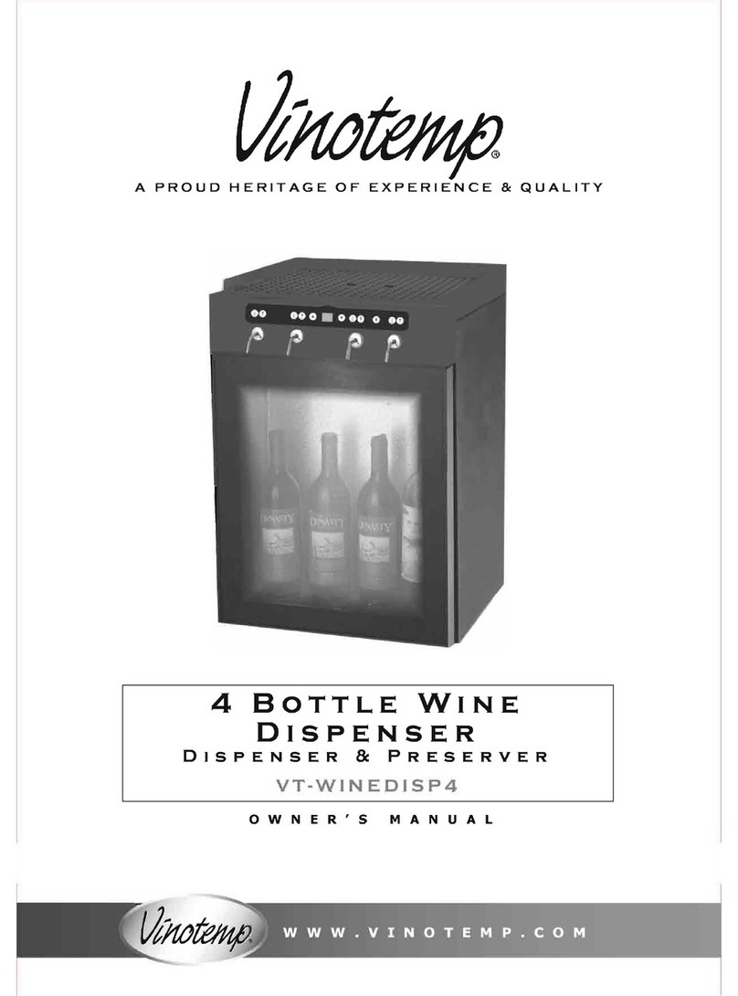 Vinotemp VT-WINEDISP4 owner's manual Vinotemp VT-WINEDISP4 owner's manual