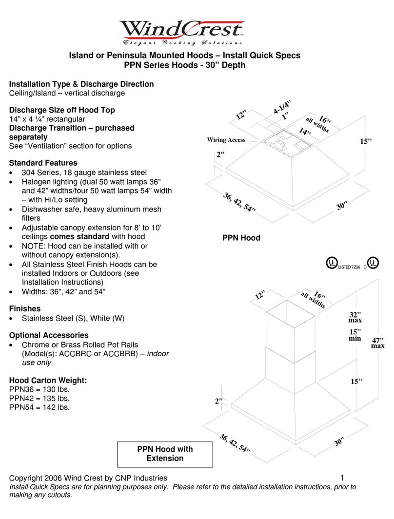 Wind Crest PPN Series Install quick specs